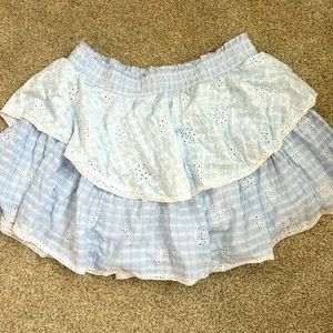American eagle ruffle blue skort